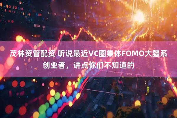 茂林资管配资 听说最近VC圈集体FOMO大疆系创业者,讲点你们不知道的